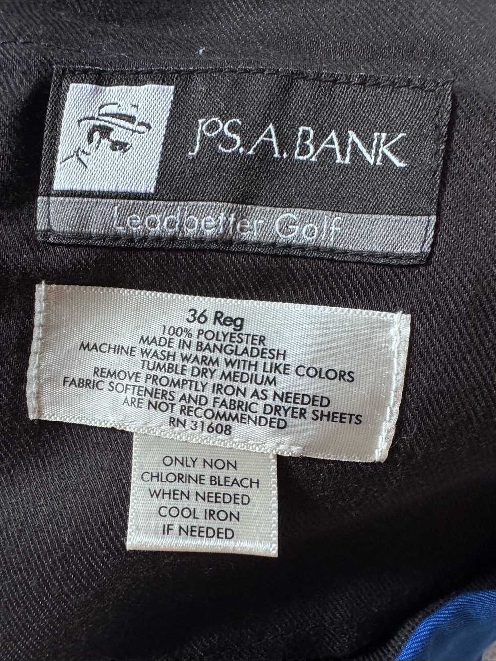 Jos. A. Bank Leadbetter Golf Flat Front Golf Shorts. Men’s 36Reg - Picture 3 of 3